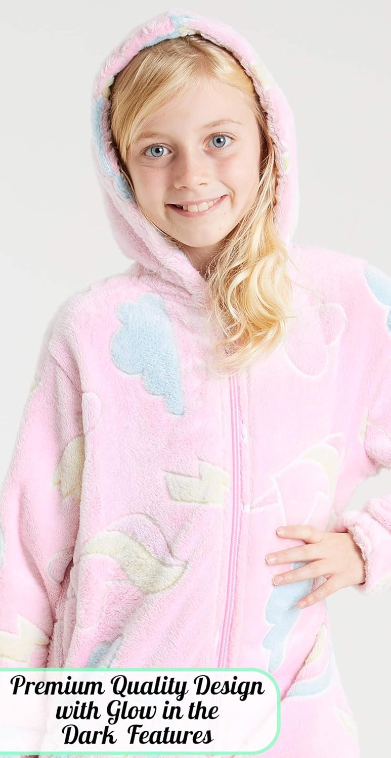 CityComfort Jumpsuit Kinder Einteiler Fleece Overall Onesie Kinder Mädchen Jungen 4-14 Jahre 11-12 J