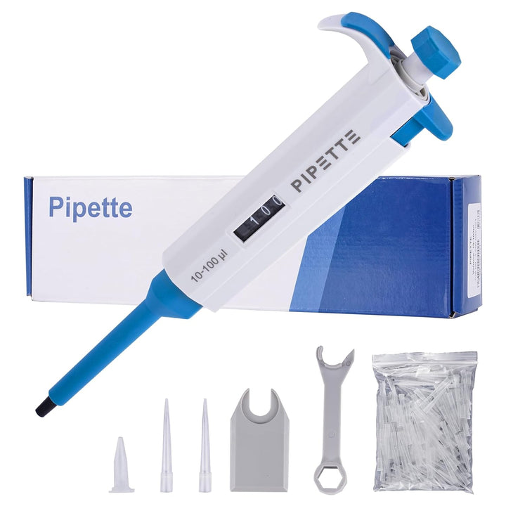BAOSHISHAN Mikropipette Laborpipette 10-100ul Einkanalpipette Eppendorf Pipette mit 200 Pipettenspit