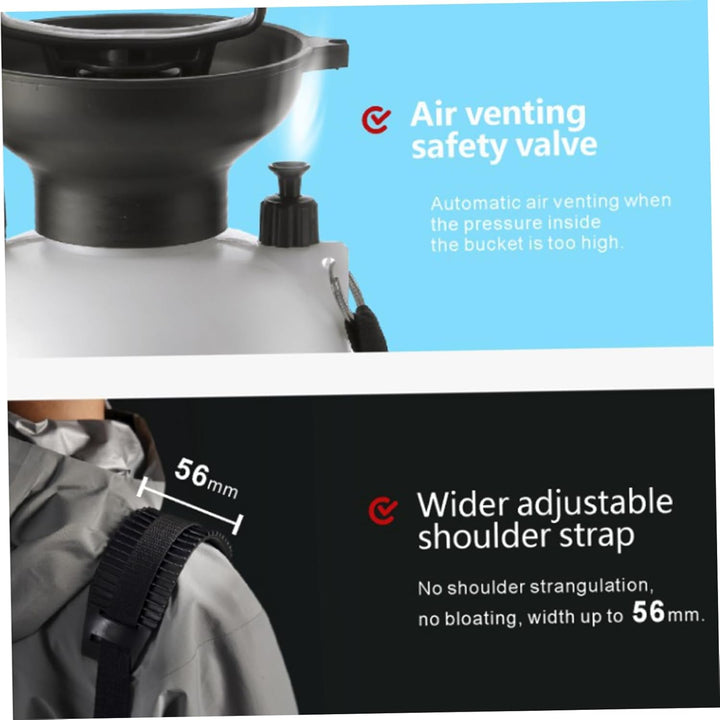 Tragbare Dusche, tragbare Campingschauer, 5L mit 10 Modi Sprayer Head und 9, 84 Fuss für Garten Pick