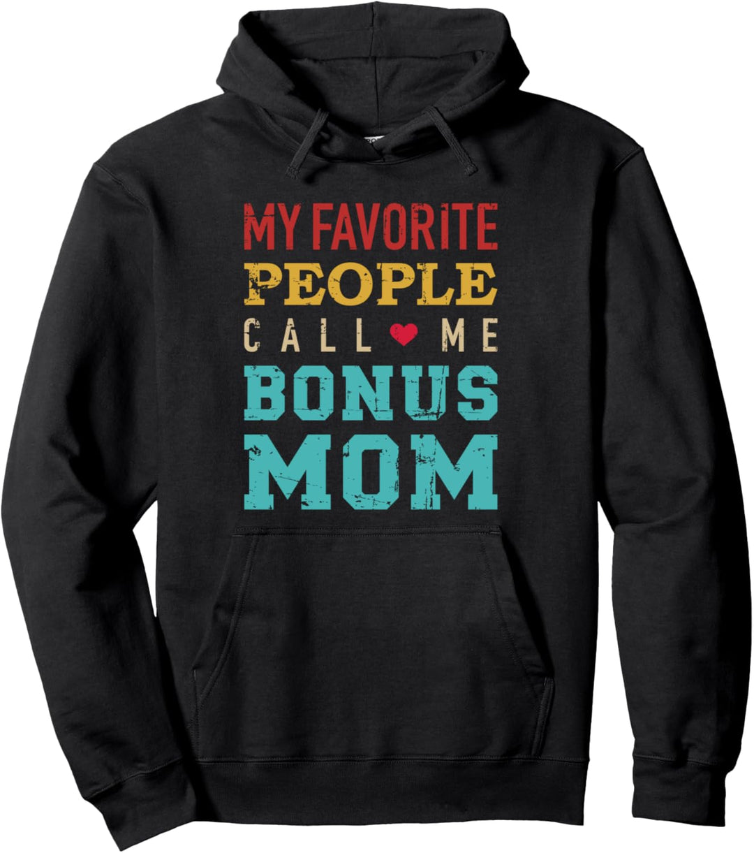 Bonus Mama lustiger Spruch vintage retro Pullover Hoodie