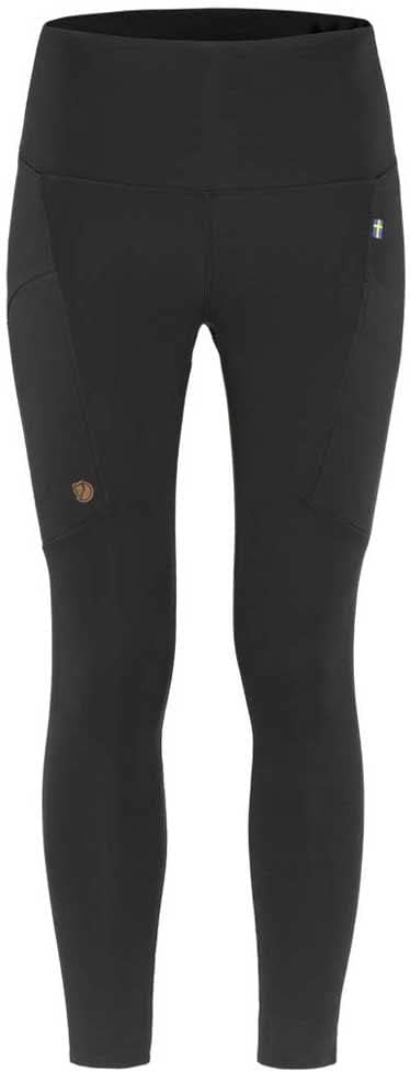 FJALLRAVEN Damen Pants Abisko Tights W XXS Schwarz, XXS Schwarz