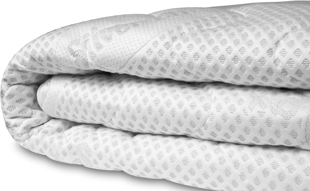 BONEX Matratzenbezuge SilevrGuard 90x200 16-18, Polyester, Weisssilber, 90x200 cm 16-18 cm, 16-18 cm
