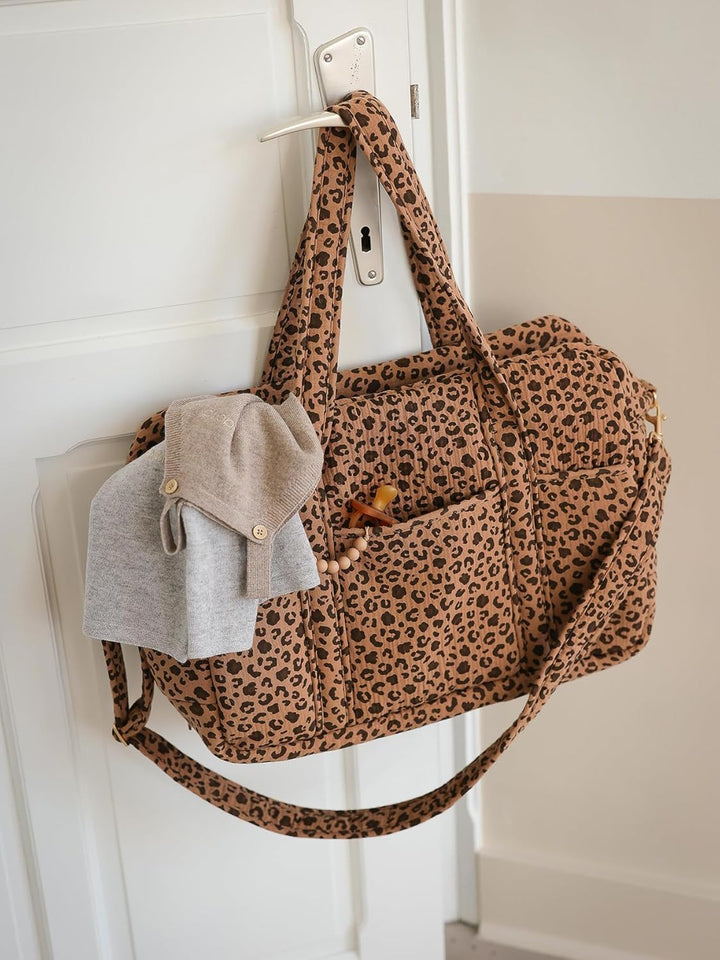 ENVIE DE FRAISE Wickeltasche, 24 oder 48 Stunden, Leopardenmuster, Beige, TU, Beige