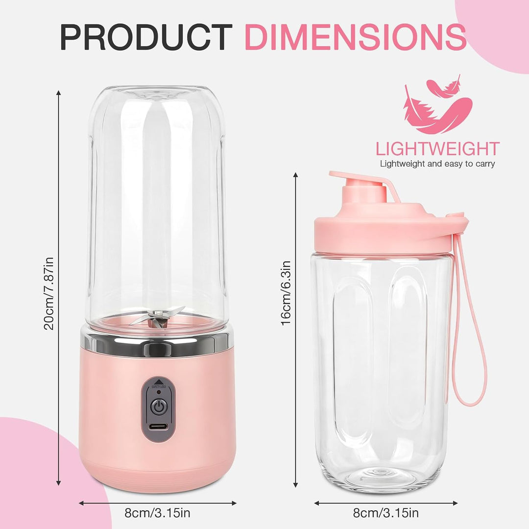 Foreverup Tragbarer Mixer, Maker to Go Mini-Standmixer, Smoothie Maker, Portabler Elektrischer Saftp
