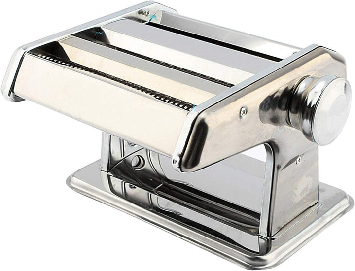 Nudelmaschine Manuell mit Handkurbel zum Auswerfen von frischer Nudelmaschine im Haus aus Edelstahl