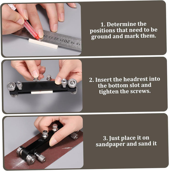 Guitar Tools Sattel- und Sattelschleifer, Luthier Tools, professionelles, verstellbares Gitarren-Rep