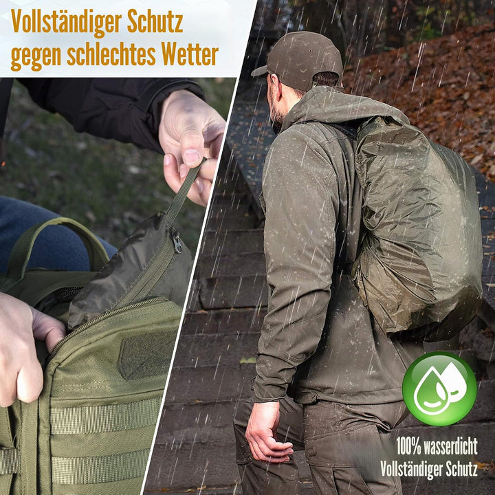 M-Tac Wasserdichter Regenschutz für Wandern, Camping, Reisen, S