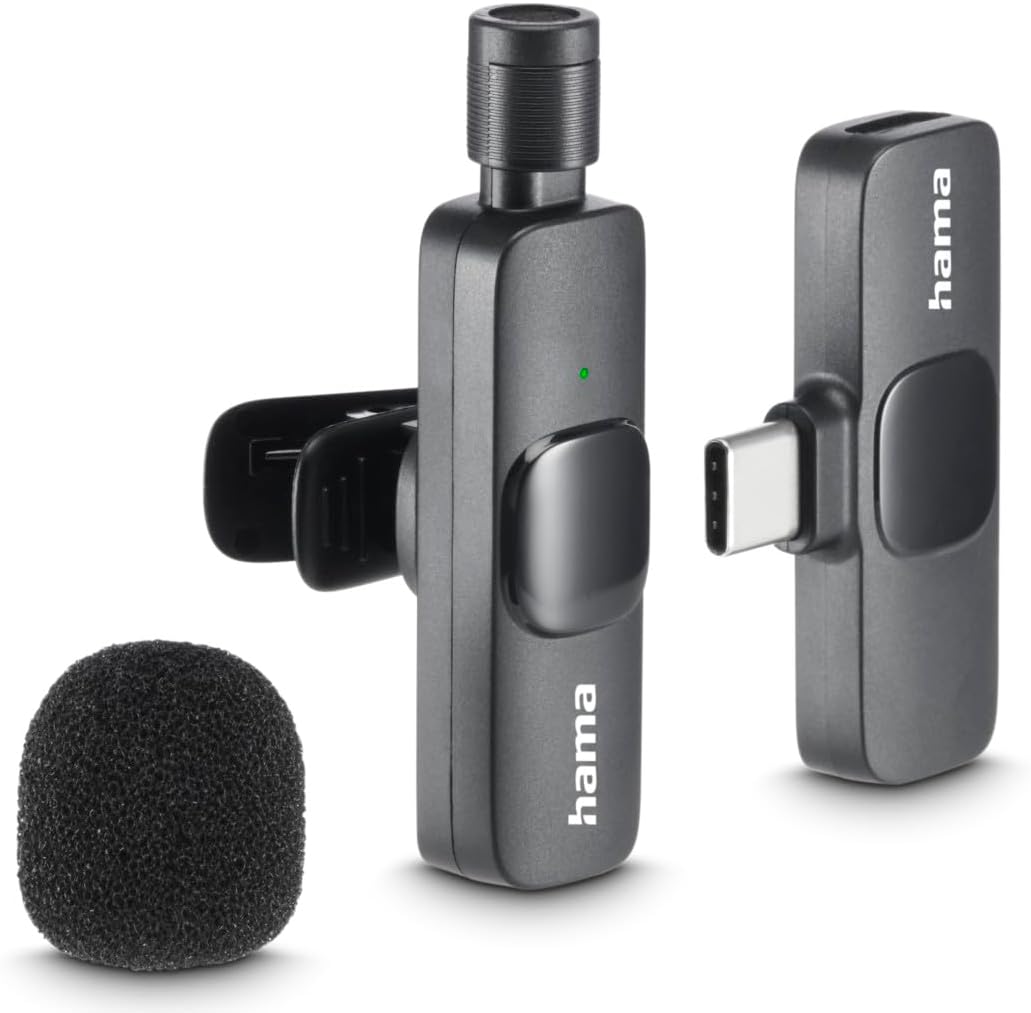Lavalier-Mikrofon Smart Wireless, kabelloses Ansteckmikrofon für Handy