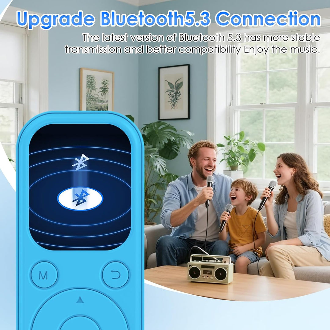 64 GB MP3-Player mit Bluetooth 5.3, tragbarer Musik-Player mit HiFi-Klangqualität und FM-Radio, 300