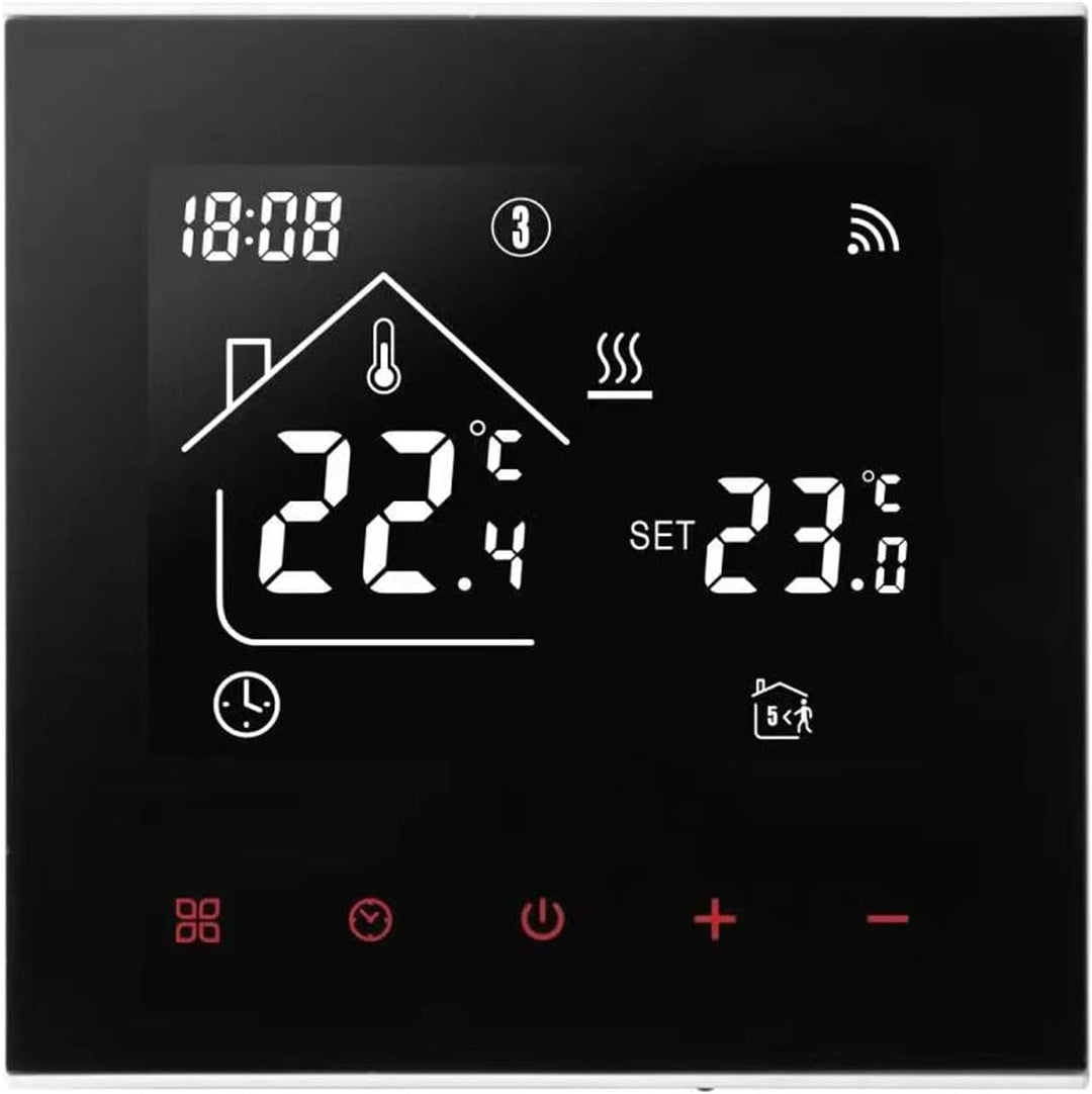 Smart WiFi Thermostat Fussbodenheizung Wasser, Tuya WiFi Heizungsthermostat LED Display Touchscreen