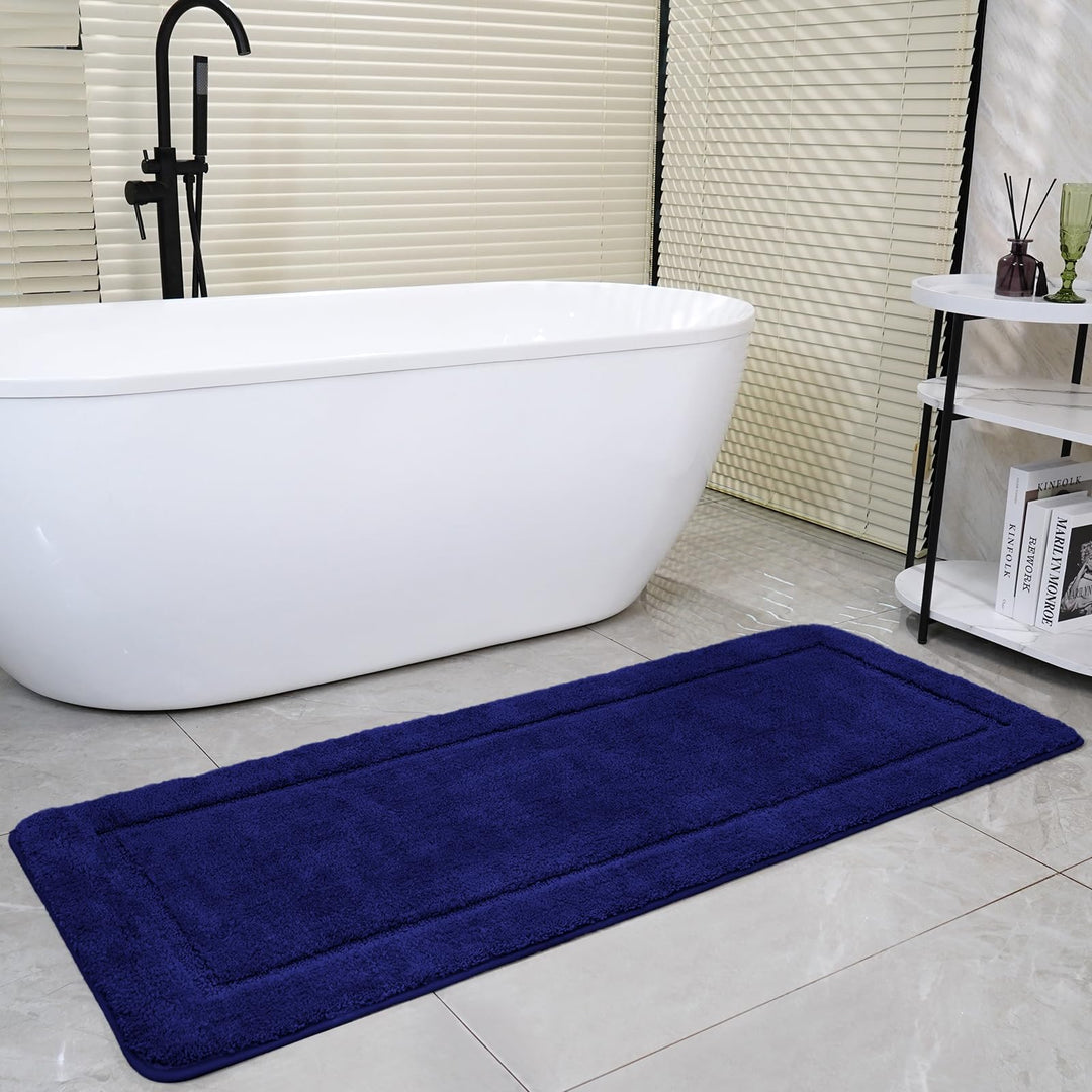 SOANNY Badematte 60x150 cm, Einzelstück, Hochflor Mikrofaser, rutschfest & Waschbar, Saugfähig Gross