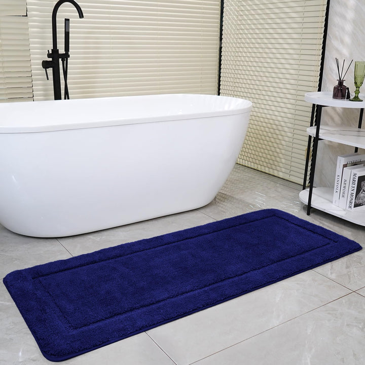 SOANNY Badematte 60x150 cm, Einzelstück, Hochflor Mikrofaser, rutschfest & Waschbar, Saugfähig Gross