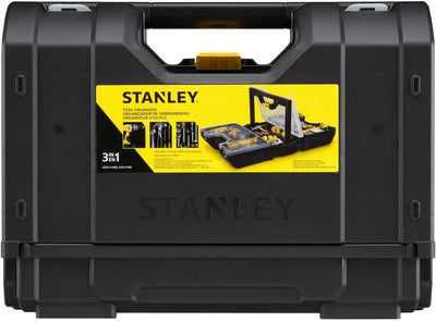 Stanley 3-in-1 Werkzeugkoffer (31,2 x 23,4 x 42,6 cm für Hand-, Elektrowerkzeuge und Zubehör, Innent