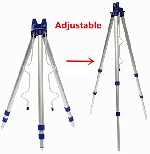 Teleskop-Angelrute Stativ, 3 Abschnitt Angelrutenhalter Angelrute Pole Halter Rutenhalter Skalierbar