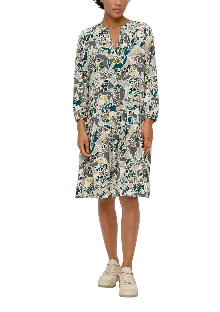 s.Oliver Damen 2138508 Kleid 34 Blue Green, 34 Blue Green