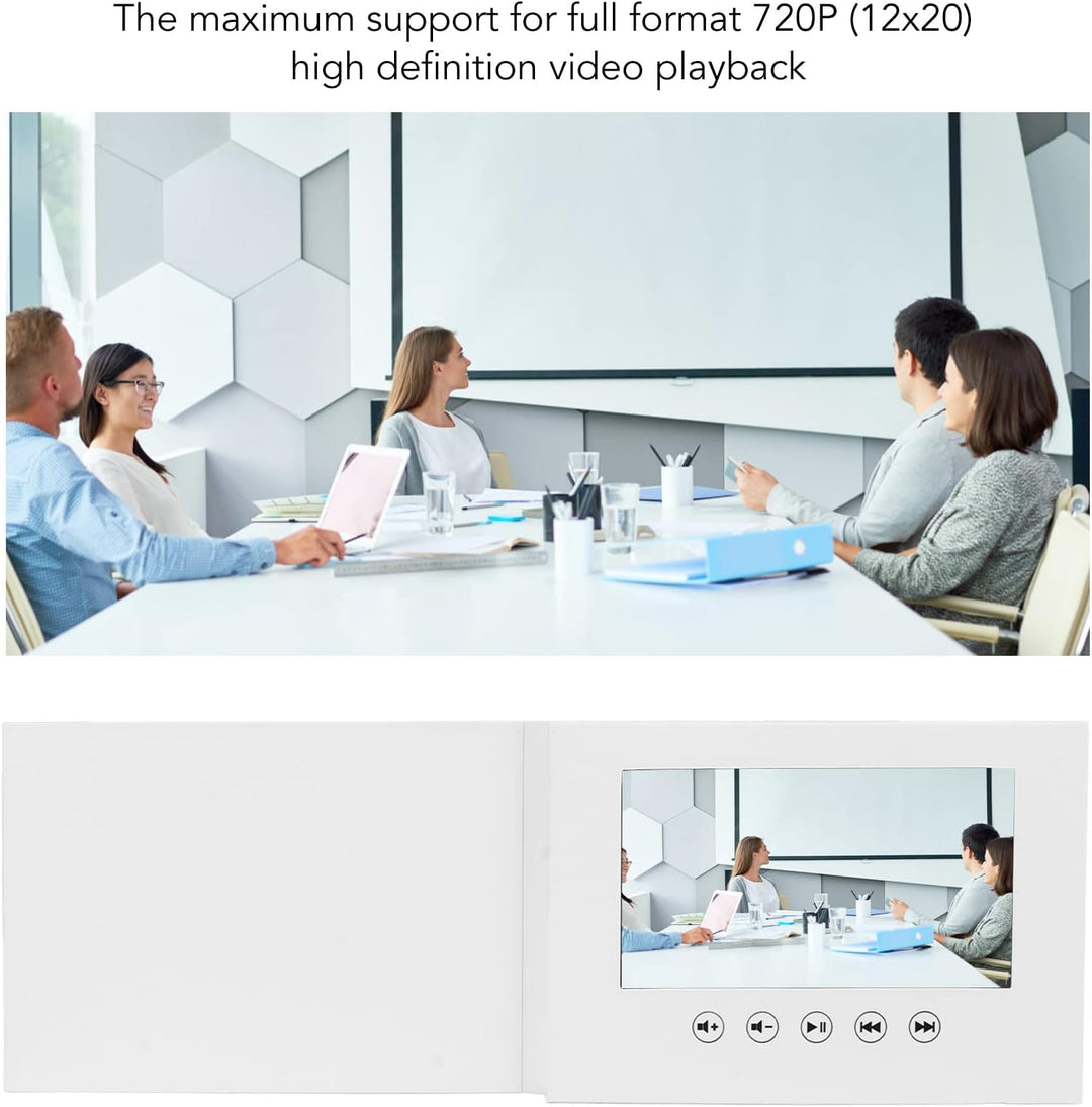 Video Grusskarte, Elektronische Videobroschüre mit LCD Bildschirm, Digitale Grusskarte, für Geburtst