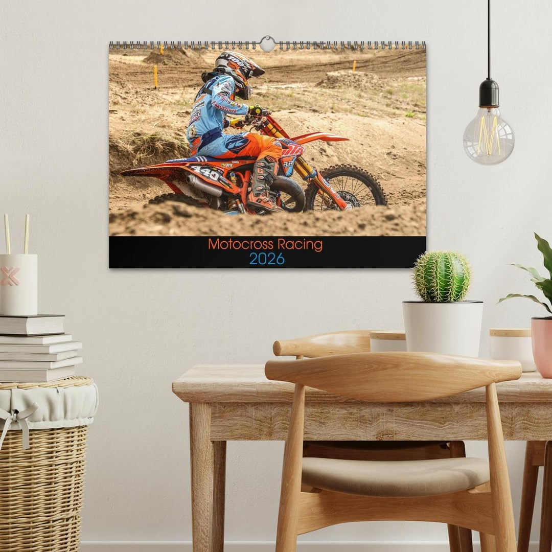 Motocross Racing 2026 (Wandkalender 2026 DIN A3 quer), CALVENDO Monatskalender: Actionreiche Fotos a