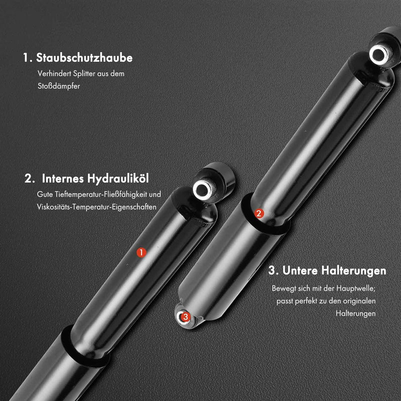 Frankberg 2x Stossdämpfer Hinterachse Kompatibel mit Tourneo Connect 2013-Heute Grand Tourneo Connec