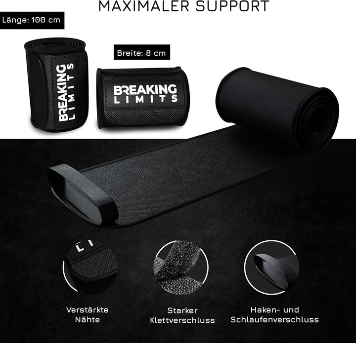 BREAKING LIMITS Ellbogen Bandage Gym - Ellenbogenbandage Kraftsport – Ellenbogenbandagen für Gewicht