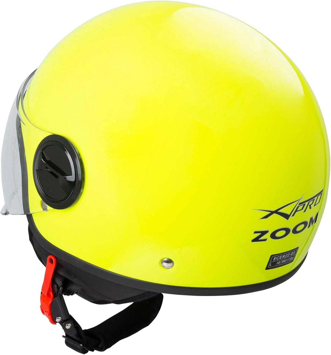 Motorradhelm Motorrad Roller Jet Helm Demi Avio Viser Homologiert SonicMoto 59 Flou, 59 Flou