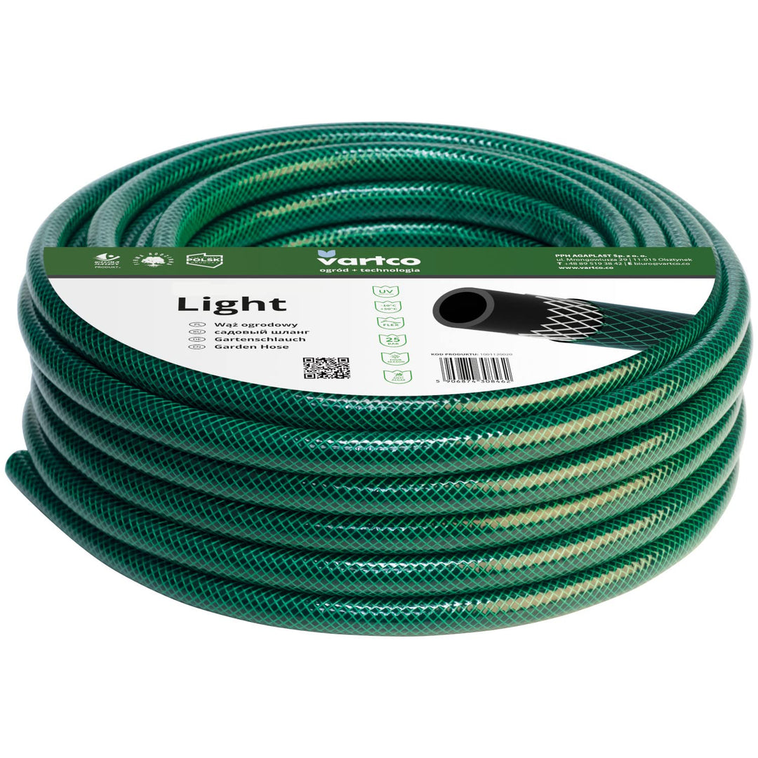 Vartco Light 3-lagiger Wasserschlauch Gartenschlauch Schlauch Gartenbewässerung Flexibel Flexischlau