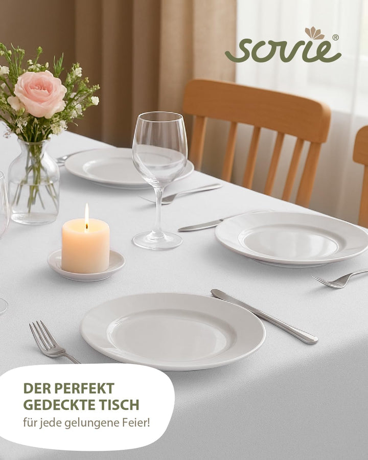 Sovie HORECA | Tischdeckenrolle | Linclass® Airlaid | 118 cm x 25 m | für Hochzeit, Geburtstag, Tauf