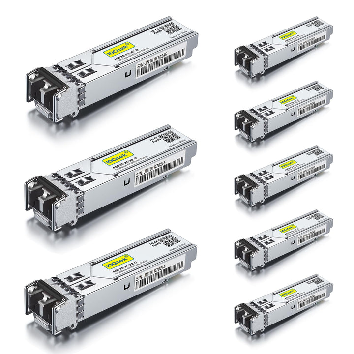 [8 Pack] 1G SFP SX LC Multimode Module 550-meter, 1000Base-SX Mini-Gbic Transceiver Compatible for C