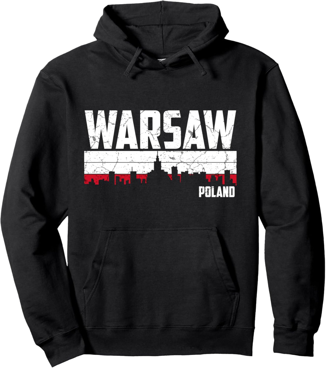 Mein Warschau Skyline Heimat Stadt Souvenir Pullover Hoodie