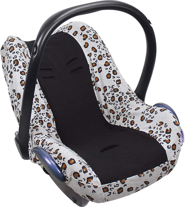 Original Dooky Seat Cover Schonbezug Little Leopard für Babyschale Universalgrösse geeignet für 3 un