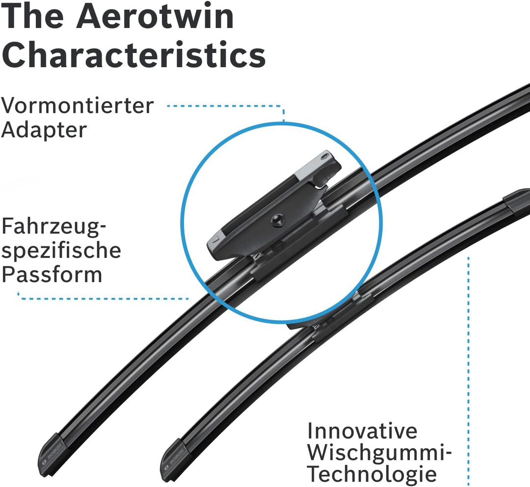 Bosch Scheibenwischer Aerotwin A012S, Länge: 500mm/360mm − Set für Frontscheibe
