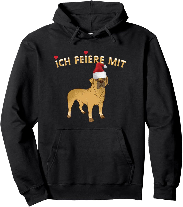Hund mit Weihnachtsmütze - Geschenk - Weihnachten Pullover Hoodie