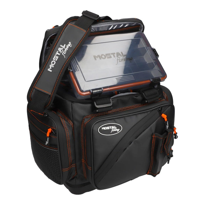 Mostal Anglertasche Taipan 720 wasserdichte Angeltasche mit 6 Boxen