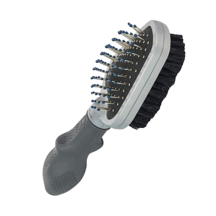 FURminator Doppelbürste für Hunde und Katzen - Fellpflege 2in1-Bürste zur Entfernung von Knoten, los