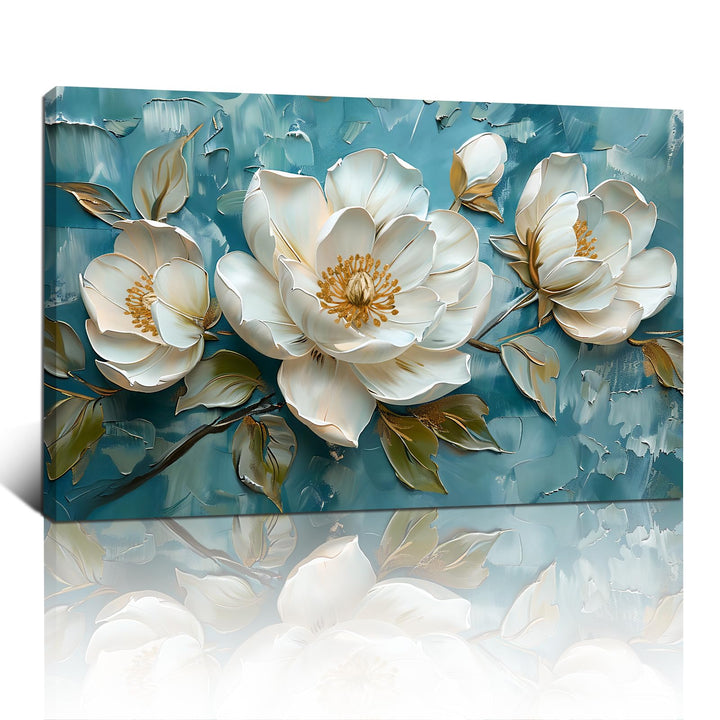 Gross Leinwandbilder Bilder Mit Rahmen, Weiss Pfingstrose Blumen bild auf leinwand Wandkunst Vintage
