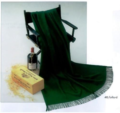 STEINBECK Decke Genua aus 100% Lambswool, in 38 tollen Farben und 2 Grössen, Ziegel 130x190 cm