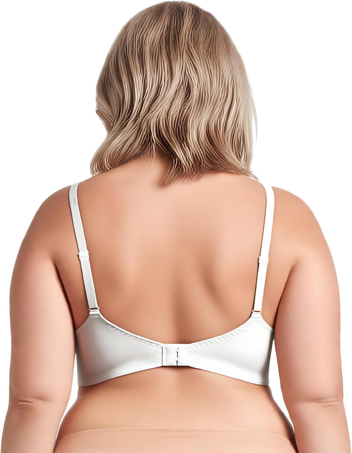 Curve Muse Übergrösse Minimizer Bügel Ungefütterte BHS mit Stickspitze - 3er Pack 75D Weiss,schwarz,