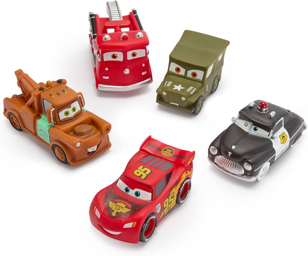 Disney Store Official - Pixar - Cars - Badespielzeugset - 5 Teile - Mit Lightning McQueen, Mater, Lu