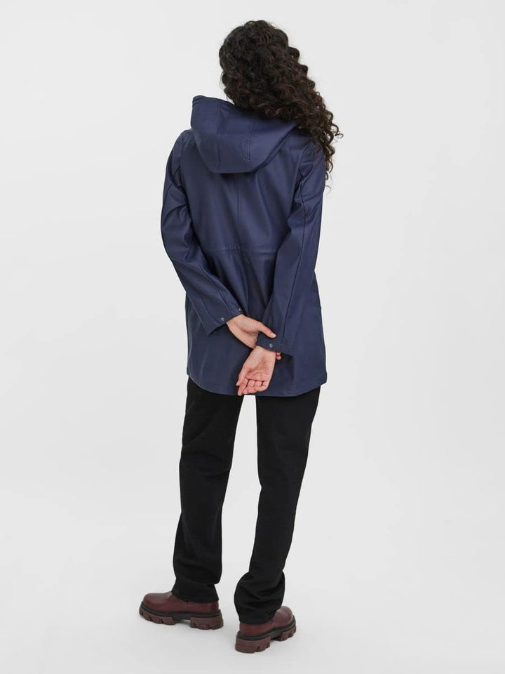 VERO MODA Damen Vmmalou Coated Jacket Noos Petite Jacke XXS/P Navy Blazer, XXS/P Navy Blazer