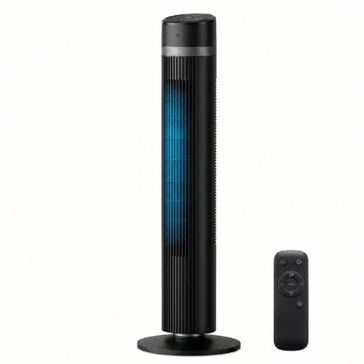 aeco AirX Zen 101 cm Höhe Turmventilator mit Fernbedienung, 85-90° Oszillation & 15H Timer, 3 Geschw