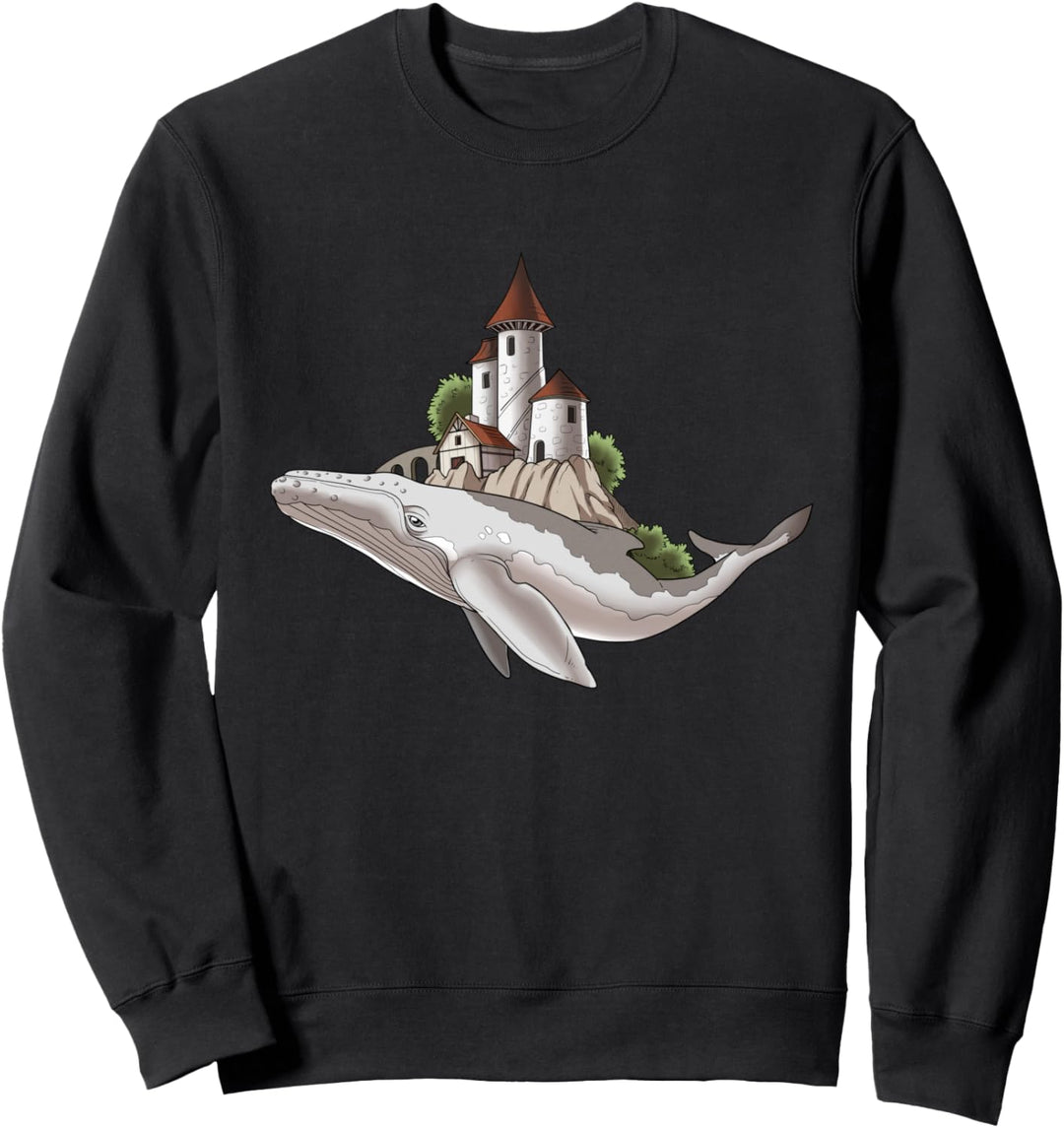 Segelstadt auf Wal Geschenk Meer Leben Ozean Sweatshirt