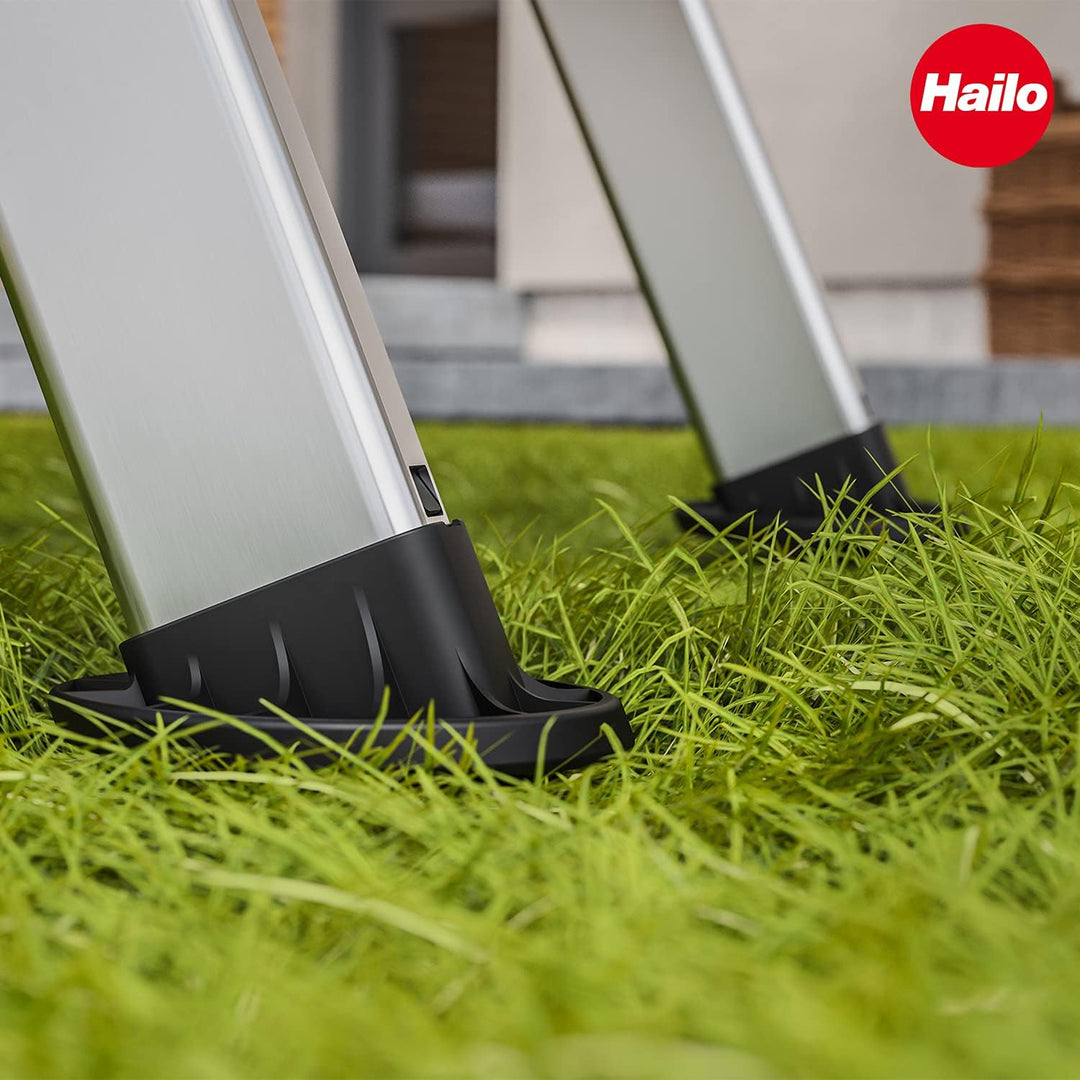 Hailo EasyClix Garden Size L - Wechselfuss-Set für Hailo Stehleitern - einfach & schnell zu wechseln