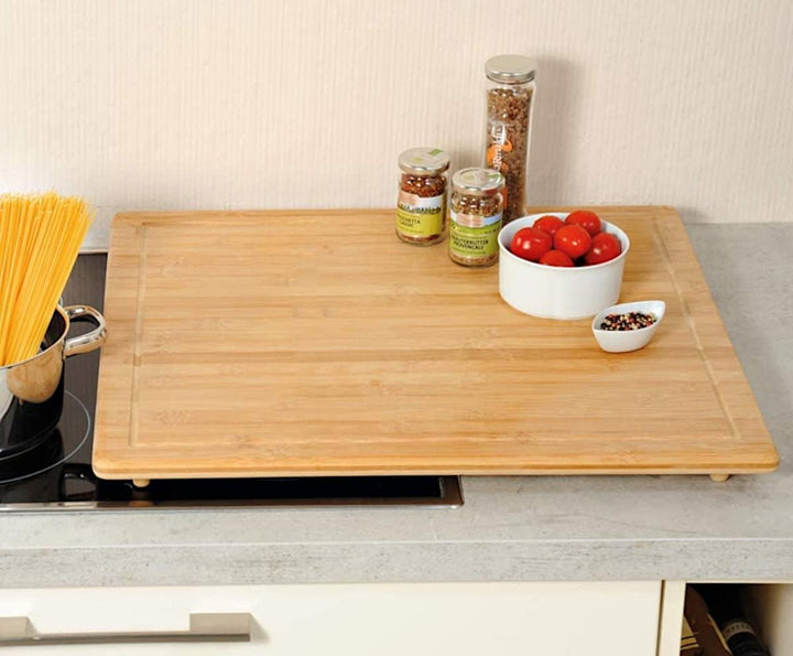 Kesper | Herdabdeckplatte, Material: FSC®-zertifizierter Bambus, Material: 56 x 50 x 4.5 cm, Farbe: