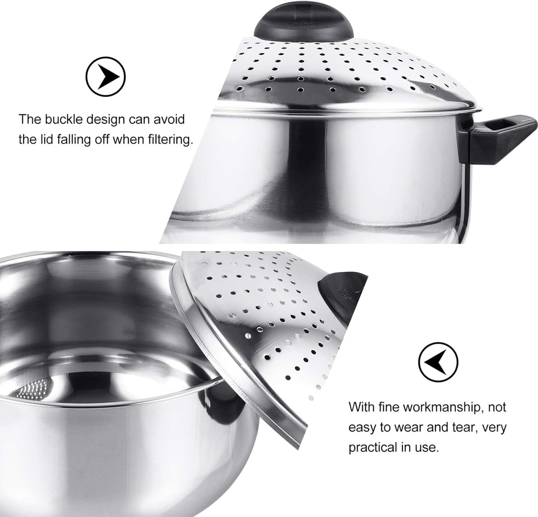 Housoutil Topf Pasta- Kocher Auflaufform Mit Deckel Ramen Pot Perkolator-kaffee Kochgeschirr Aus Sta