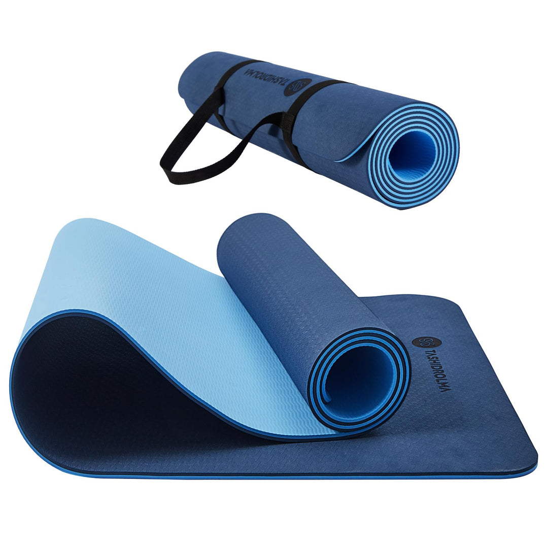 Yogamatte Rutschfest, Gymnastikmatte Mit Tragegurt, Sportmatte Für Fitnessstudio, Zuhause, Reisen, 1