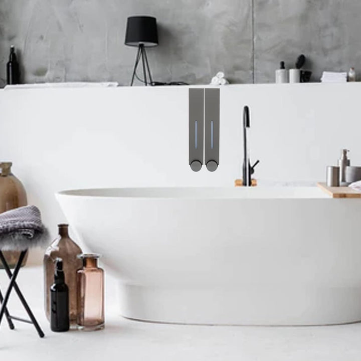 Seifenspender Manueller Seifenspender Wandbefestigung für Duschgel Shampoo Conditioner Flüssigseife,