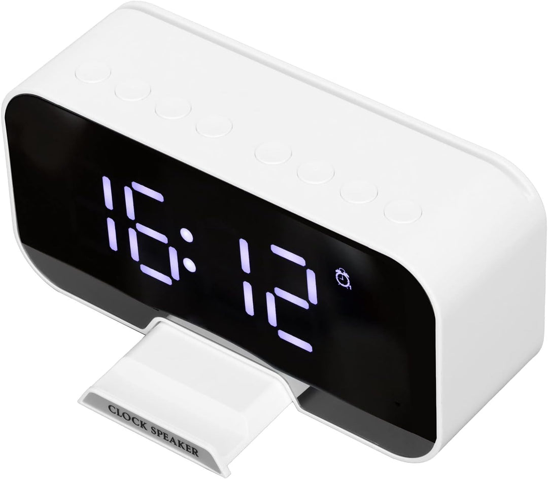 Elprico Radiowecker, D-88 Multifunktionaler Bluetooth-Wecker mit Lautsprecher, Lautsprecher mit Zwei