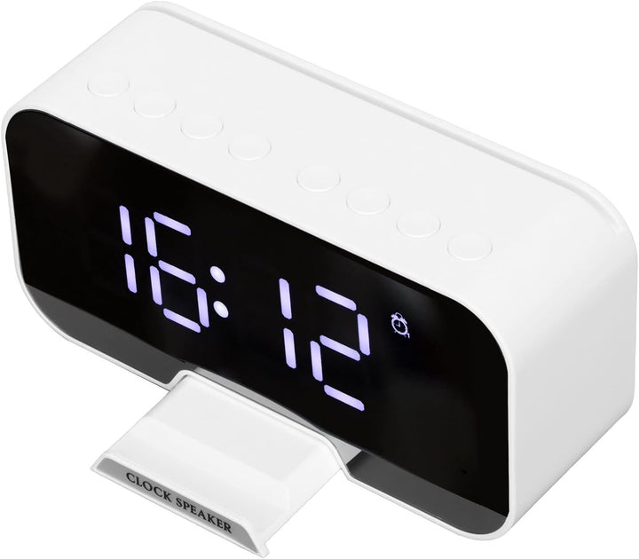 Elprico Radiowecker, D-88 Multifunktionaler Bluetooth-Wecker mit Lautsprecher, Lautsprecher mit Zwei