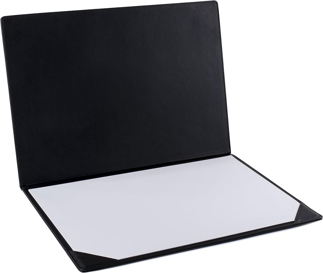 Pavo Aufklappbare Schreibtischunterlage, PU Leder, 50 x 35 cm, schwarz