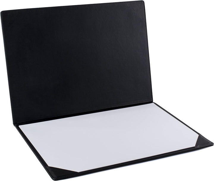 Pavo Aufklappbare Schreibtischunterlage, PU Leder, 50 x 35 cm, schwarz