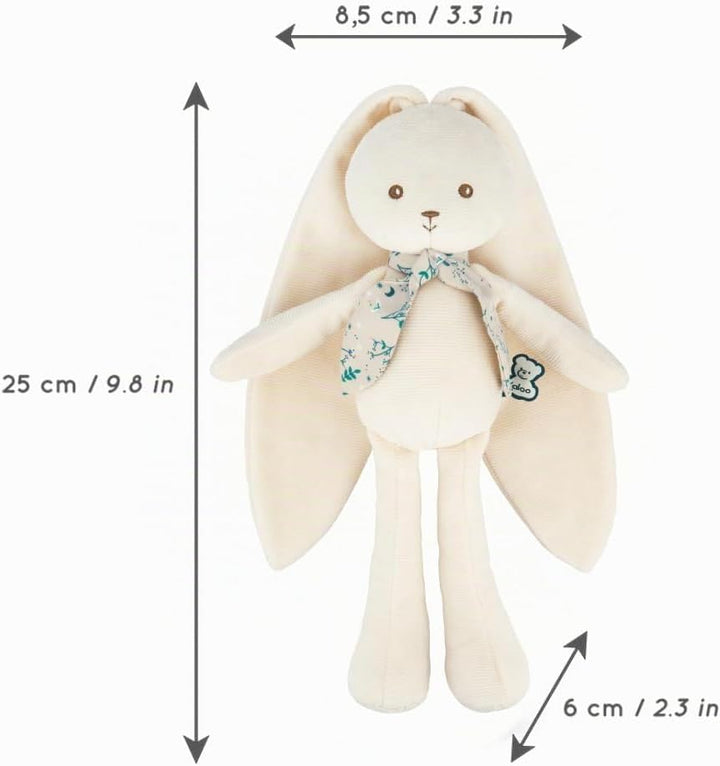Kaloo - Lapinoo - Pantin Lapin - Baby Plüsch Jersey und Strick - 25 cm - Farbe Creme - Sehr weiches